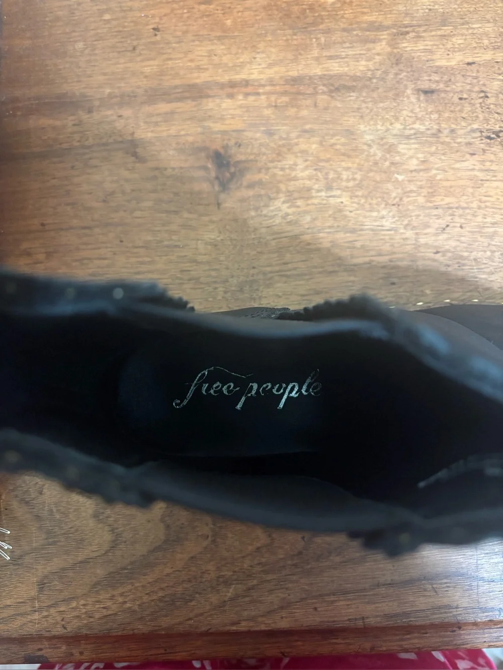 Free People Black Quilted Chelsea Ankle Boots Studded Trim EU 39 US 8.5 ‎ / 9